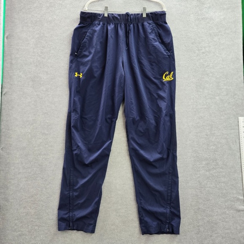 California Golden Bears Men Activewear Pants XL Navy Under Armour Track